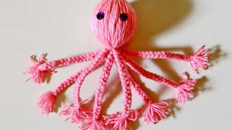 Christmas crafts, Woolen Fish Craft,  How to make octopus fish, Merry Christmas