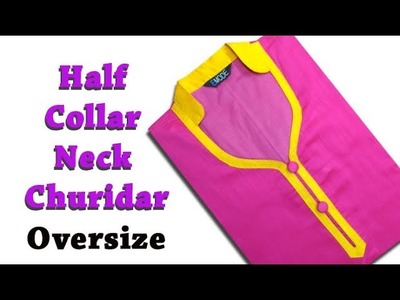 Churidar collar stitching ( kurti kameez ) stitching malayalam DIY tutorial collar churidar