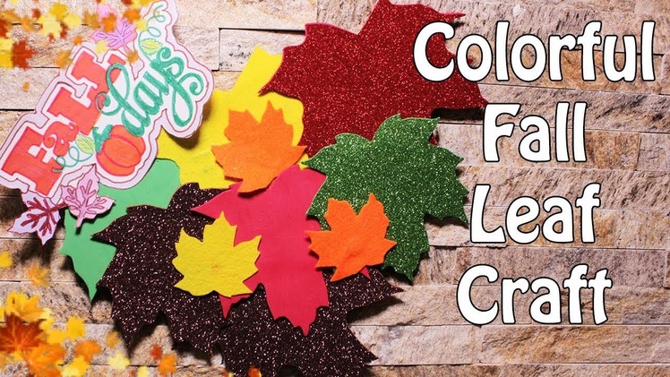 Colorful Fall Leaf Craft | How To Make Wall Wreath For Fall | Fall Decor