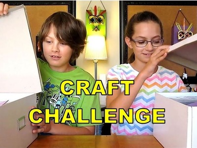 Craft Challenge | Fun Activity for Kids | Build craft using Secret Materials in Surprise Box