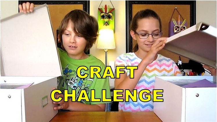 Craft Challenge | Fun Activity for Kids | Build craft using Secret Materials in Surprise Box
