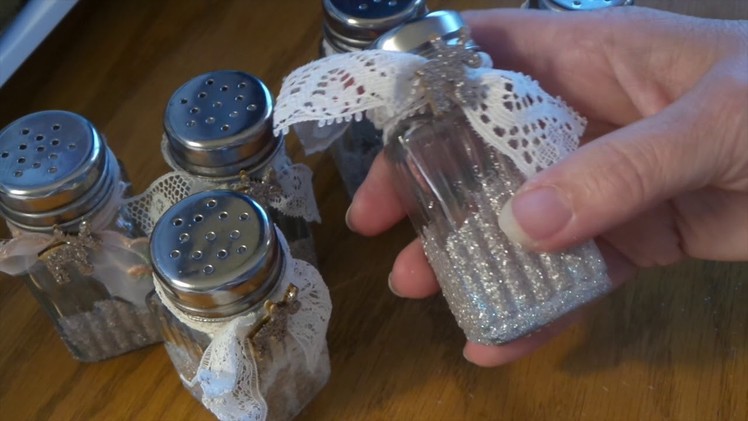 Craft Fair Idea: Rustic Vintage DIY for Dollar Tree Salt & Pepper shakers