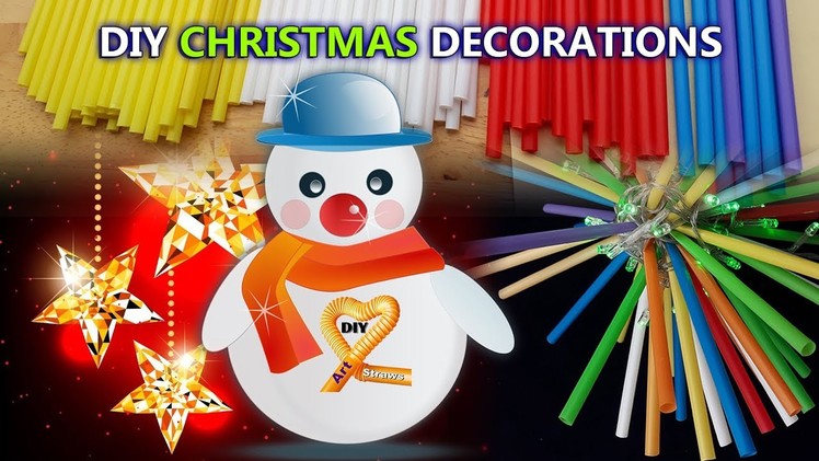 Craft Ideas for Christmas Decorations-5 DIY Projects for Christmas out of straw