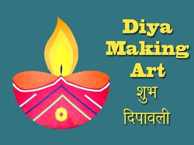 Diwali diya making for creative kids. School project. art and craft. home made