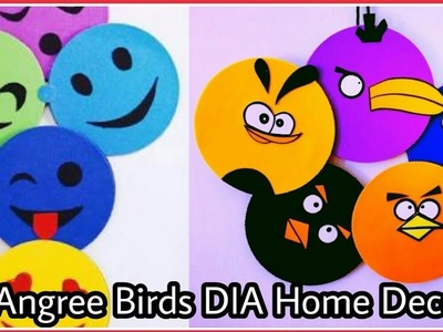 DIY - Angry Birds Room Decor ( Super easy ) Recycle your old CDs | Craft World DIY