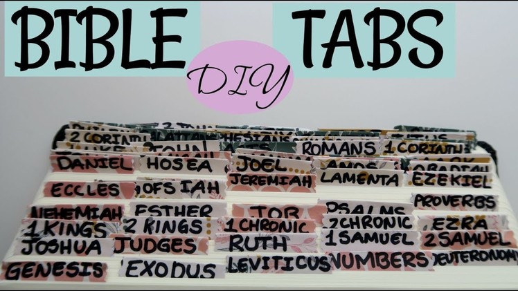 DIY Bible Tabs