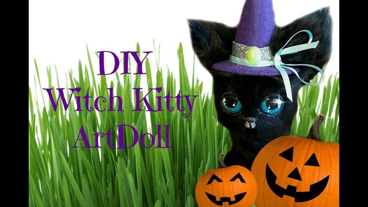 DIY Black Kitten Witch ArtDoll Tutorial