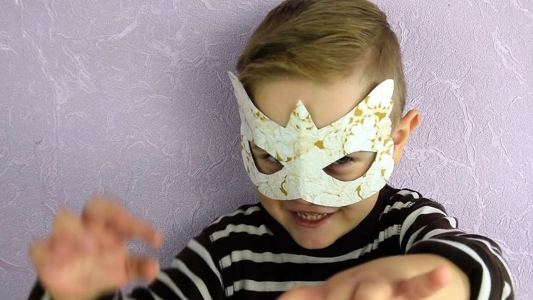 DIY Carnival Mask on Halloween for kids and for adults Tutorial