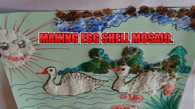 DIY Craft idea||How to Make Egg Shell Art||Egg Shell Mosaic||Amazing Handicraft|