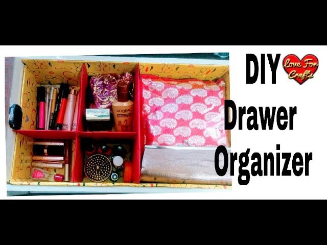 DIY - Drawer Organizer | How to Make a Cardboard Drawer Organizer