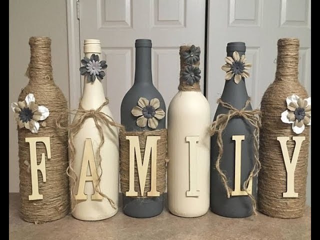 DIY Glass Bottle Craft Ideas