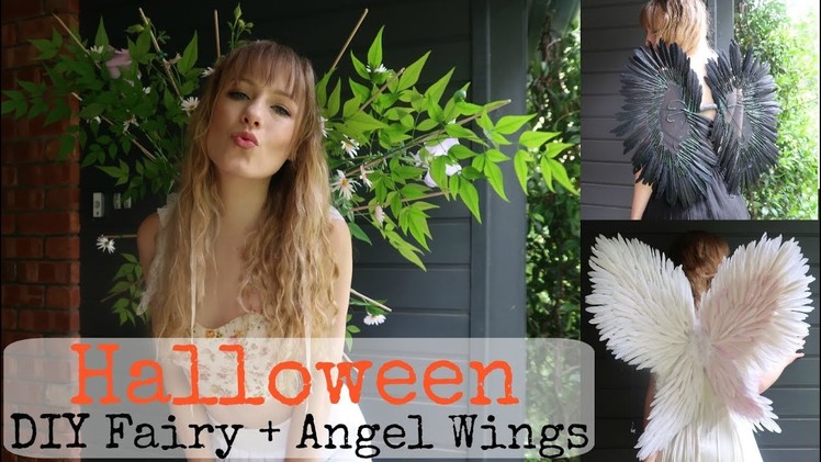 DIY Halloween Wings! Bad Fairy, Angel + Flower Fairy | Children Friendly