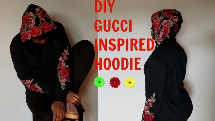 DIY.HOW TO: GUCCI INSPIRED HOODIE( WORN BY KYLIE JENNER)