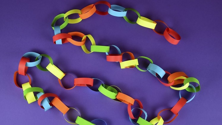 DIY ♡ How to make paper garland chain ♡ detailed tutorial