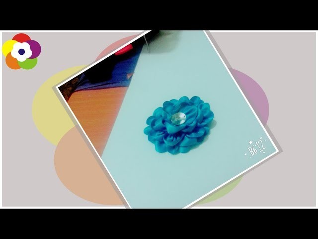 DIY Kanzashi Flower - How to Make Satin Ribbon Flower + Tutorial !