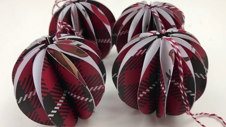 DIY PAPER CRAFT CHRISTMAS BAUBLES