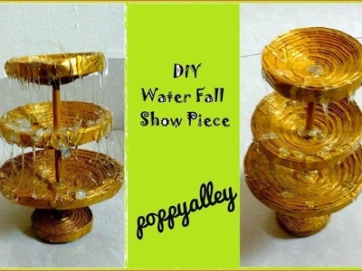 DIY : Paper craft | water fall showpiece making at home