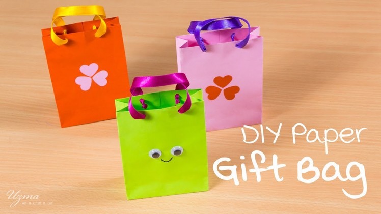 DIY Paper Gift Bag | Cute and easy | Paper craft