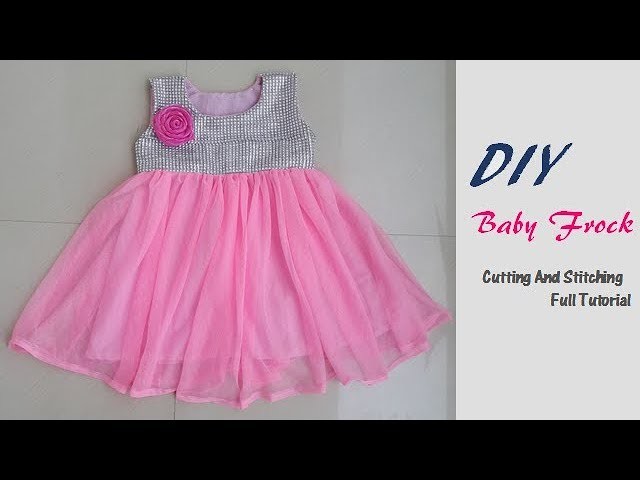 DIY Party Wear Fancy Baby Frock Cutting And Stitching Full tutorial