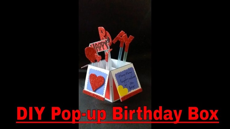DIY Pop-Up Birthday Box Gift Tutorial