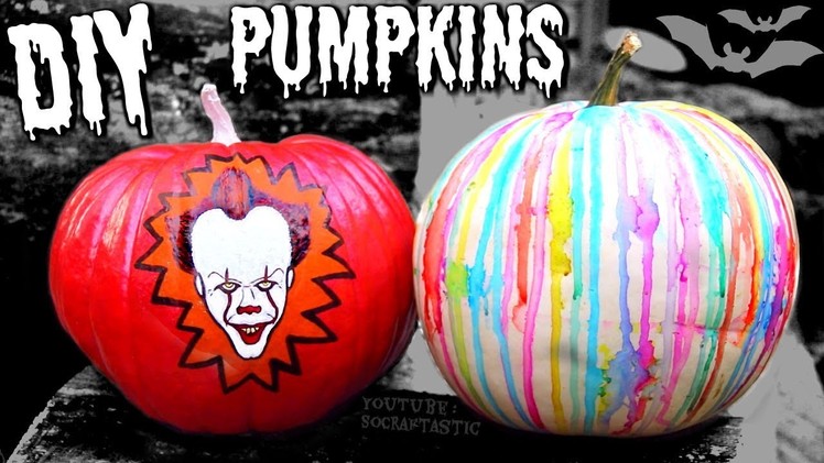 DIY SHARPIE PUMPKINS. No-Carve Pumpkin Designs. SoCraftastic