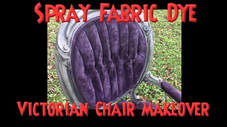 DIY Spray Dye Upholstery Like a Pro! *It Cost $20 to Dye This Chair*