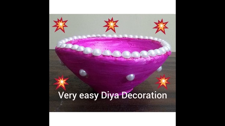 DIY- Very Easy Diya Decoration. Diwali Craft