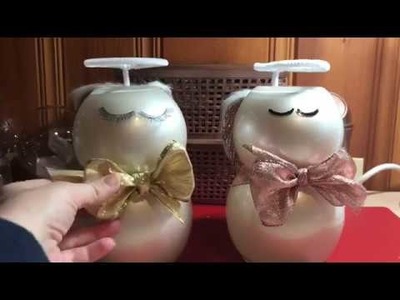 Dollar Tree Christmas Angels - DIY Christmas crafting- Beautiful Gift idea and Craft
