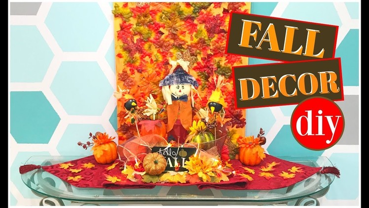 DOLLAR TREE FALL HOME DECOR DIY ! COLLAB WITH COUPONING4EVER