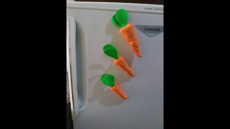 Easy DIY Kitchen Decorating - How to Make Carrots out of Fabric + Tutorial !