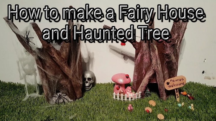 Family craft (Fairy House and Haunted Tree)
