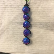 Galaxy Bead Necklace Pendant