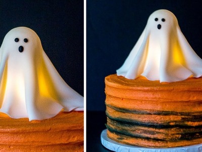 Glowing Ghost Cake Topper Tutorial