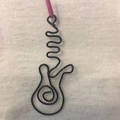 Guitar Necklace Pendant