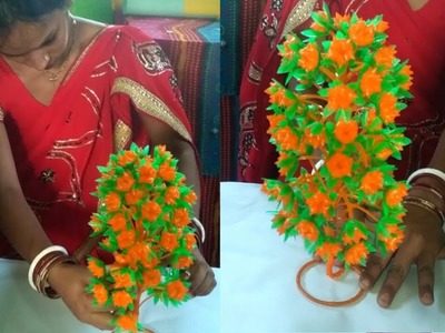 (GULDASTA) Craft Ideas For Decoration. Beautiful Trees And Flowers. Christmas Tree