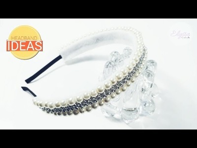 Headband Ideas : White Pearl Headband DIY by Elysia Handmade