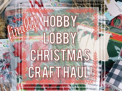 Hobby Lobby Christmas Craft Haul | Christmas 2017