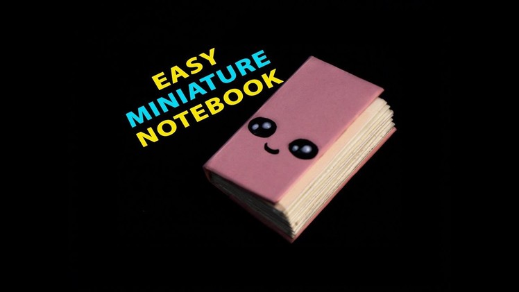 How to make a cute miniature notebook. Diy. creative craft