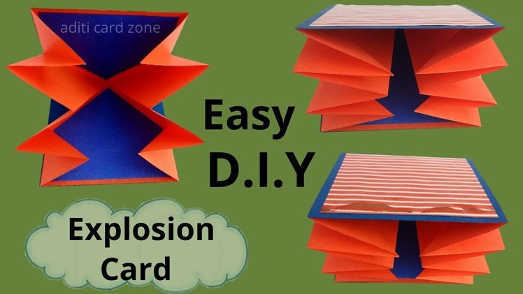 How to make a explosion card | Easy handmade card tutorial | Diy greeting card |