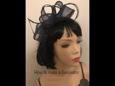 How to make a fascinator hat, quick and easy DIY loop headpiece tutorial