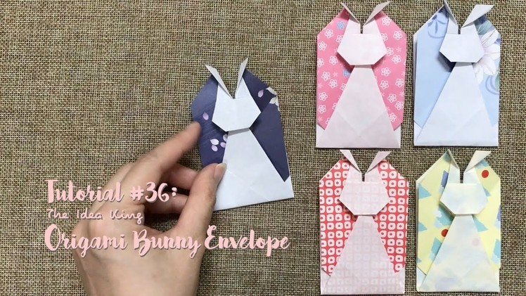 How to Make DIY Origami Bunny Envelope? | The Idea King Tutorial #36