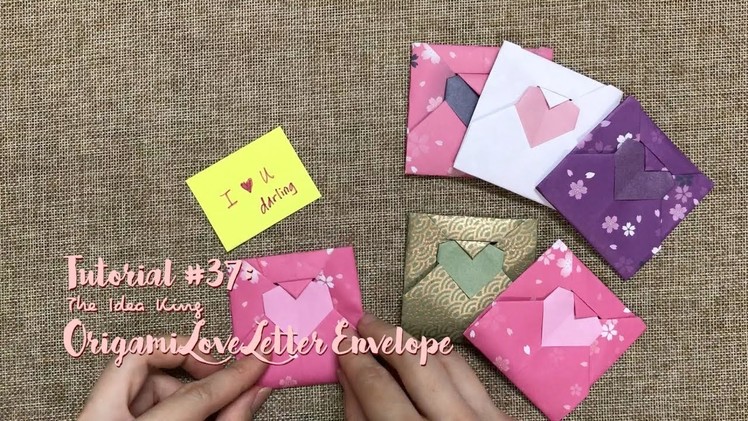 How to Make DIY Origami Love Letter Envelope? | The Idea King Tutorial #37