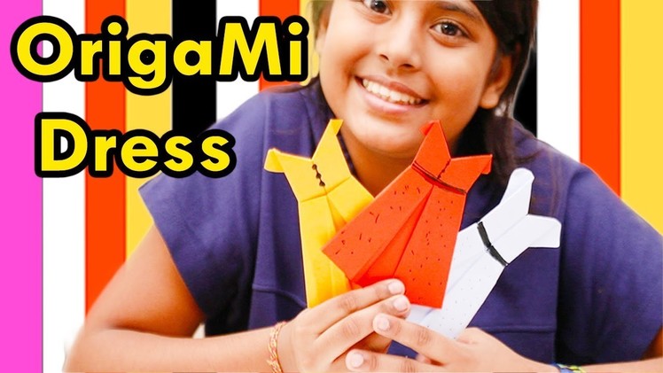 How to Make Origami Dress | Easy Tutorial for Beginners | Paper Dress DIY | Craft