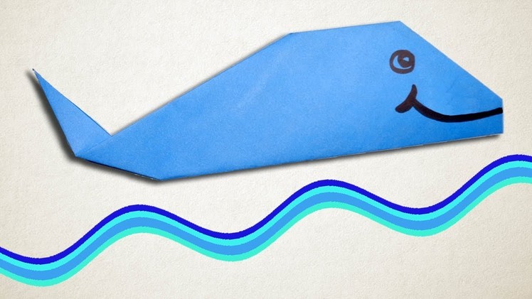 How To Make Paper Blue Whale | Origami Fish Paper Craft For Kids