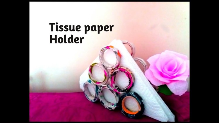 How to make tissue paper holder | DIY easy craft | Best out of waste.