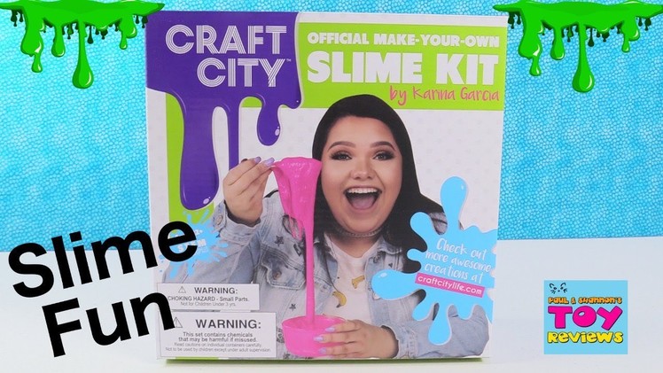 Lets Make Slime With Karina Garcia Craft City Slime Kit Toy Review | PSToyReviews