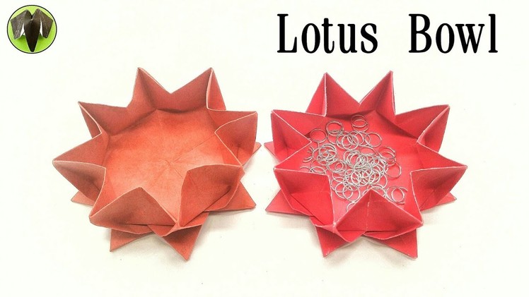 Lotus Flower Bowl | Box - Origami ❤️ DIY ❤️ Tutorial by Paper Folds - 819