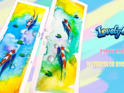 Lovely4u | VO61 | DIY Fancy Carp Watercolor Bookmark Tutorial