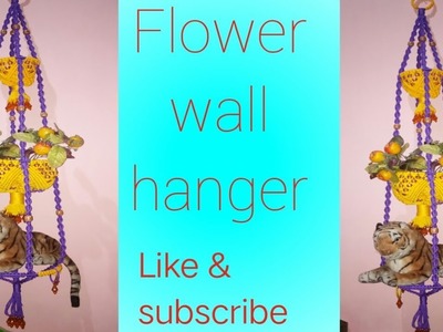 Macrame Flower wall hanging diy tutorial