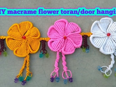 Macrame toran tutorial(design no.4):- DIY handmade macrame toran.door hanging.Educational power.